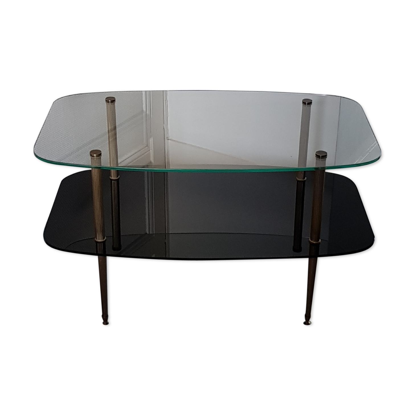 1960 glass coffee table