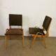 Paire de chaises vintage Maurice Pré des années 50