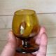 6 smoked glass liqueur glasses