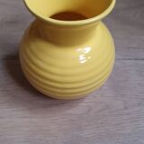 Vase boule en porcelaine jaune curry Poët Laval- LPR22055