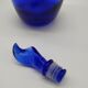Large cobalt blue glass bottle