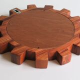Scandinavian teak mirror 1970 33cm