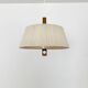 Raffia Bast and Walnut Pendant Lamp by Temde