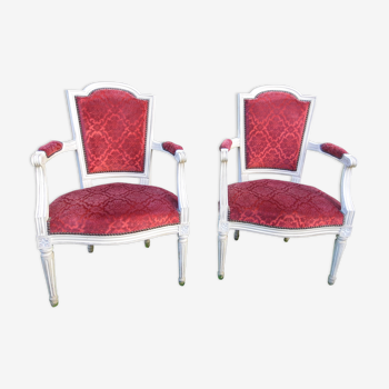 Pair of Louis XVI-style armchairs