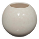 Ball-shaped vase Moulin des loups art deco off-white ceramic