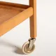 Scandinavian beech and oak trolley, 1960s