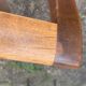 Bench, end of sofa, two-tone wooden end of bed. Old