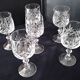 6 water glasses or large cut crystal wine glasses