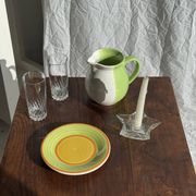 Bougeoir étoile en verre vintage D13