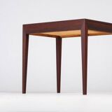 Side Table with Drawer in Rosewood by Severin Hansen for Haslev Møbelsnedkeri, 1950s