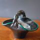 Ceramic bowl, basket from the 50s by Accolay Yonne