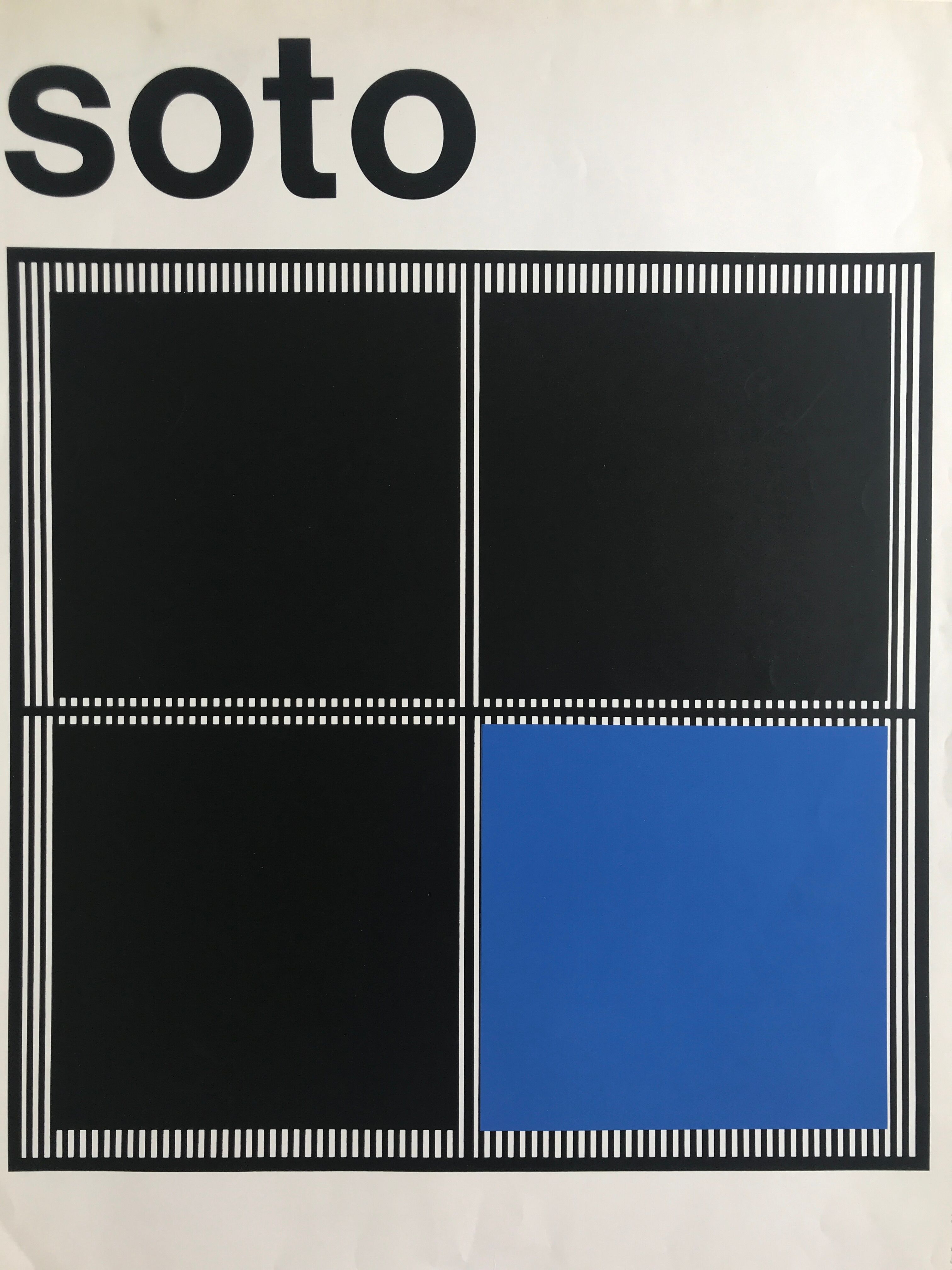 Original silkscreen poster by Jesús Rafael SOTO, Centre Georges Pompidou, 1979