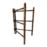 Antique wooden towel rack