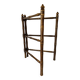 Antique wooden towel rack