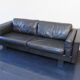 Black leather sofa from Denmark
