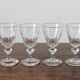 4 glasses with white wine in crystal ringing the nineteenth