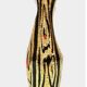 1950s black and gold vase