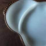 Plat à compartiments opaline