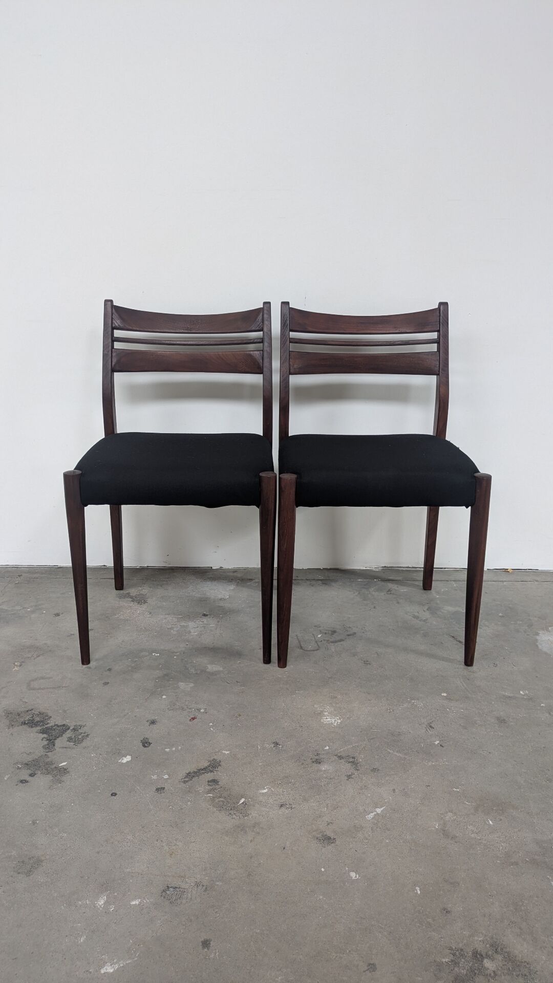 6 chaises vintage design scandinave