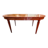 Tavolo ovale intarsiato, Italie, années '50
