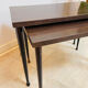 Pair of vintage nesting tables in formica, 1970.