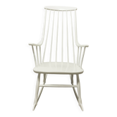 Rocking-chair Grandessa en Hêtre blanc par Lena Larsson 1960 pour Nesto