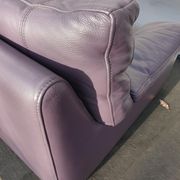 Steiner Ikeda leather purple armchair design Yves Christin 1979