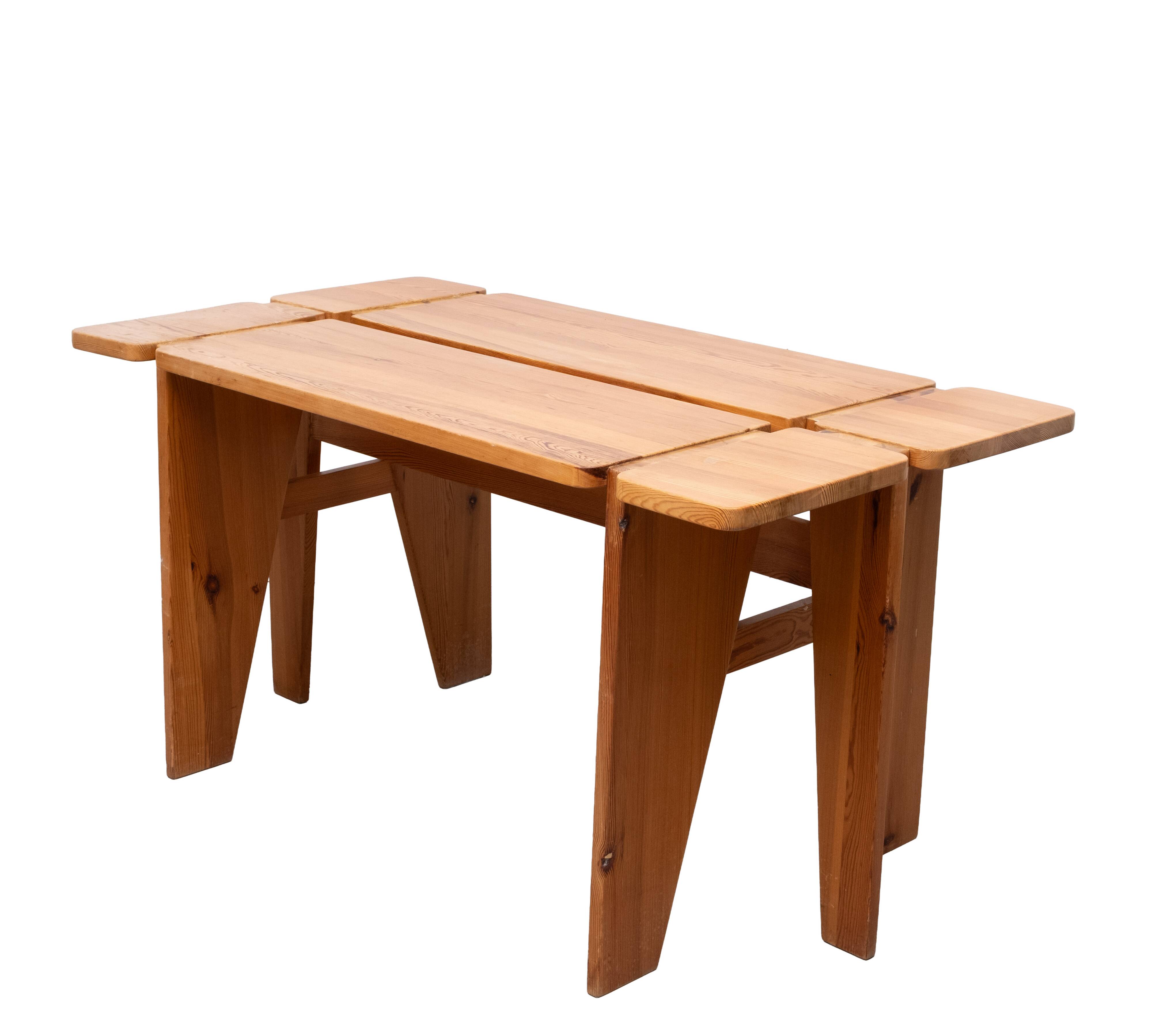 Unique Rauni Peippo Apila Pine  table Finland 1960
