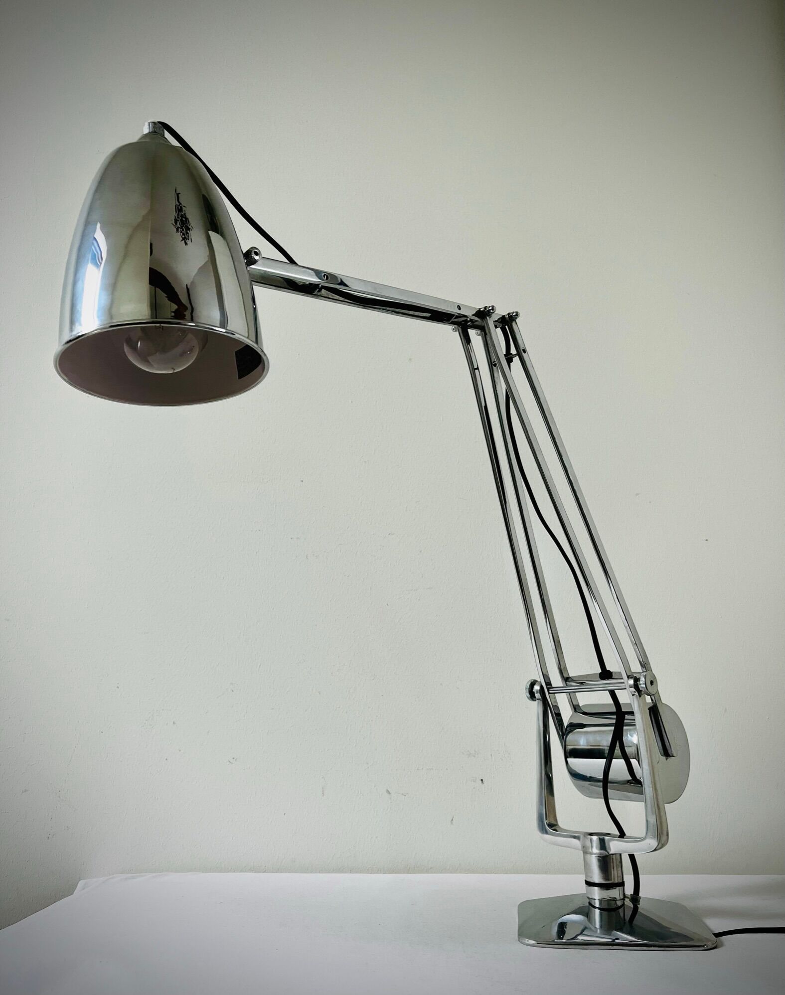 Chrome Giso Gispen "Rooney" desk lamp / Anglepoise