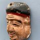MINIATURE MASK JAPAN SIGN PERIOD EDO XIXTH CARVED WOOD