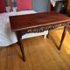 Belle Époque Desk — Carved openwork mahogany, baluster legs