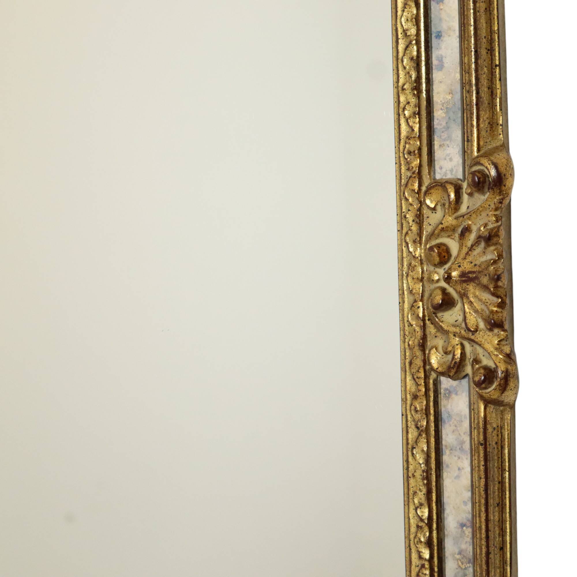 Classic Golden Deknudt Mirror Baroque Style Fumé Glass 95cm