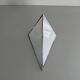 Simple opal glass wall light with an aluminium body, 1980s, Germany.