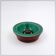 Vintage ceramic and leather ashtray from the 1950s