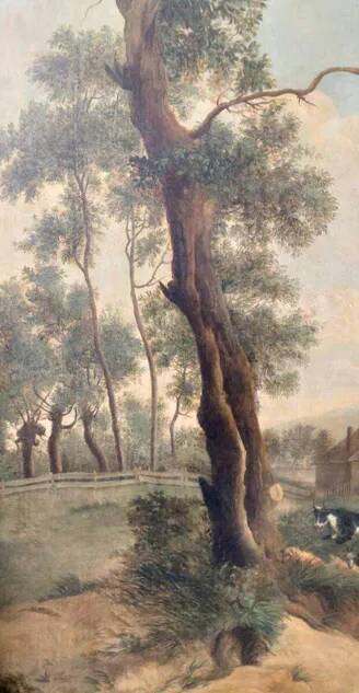 Large oil painting on canvas 2 m x 1.50 m - animated landscape - Charles Louis Verboeckhoven
