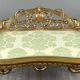 Louis XV style bench in carved and gilded wood, 20th century.
