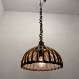 Handcrafted  Rattan Light Pendant 1960’s