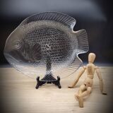 Large fish dish 40x33 transparent