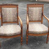 Pair of restoration style armchairs
