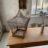 Vintage gold metal cage