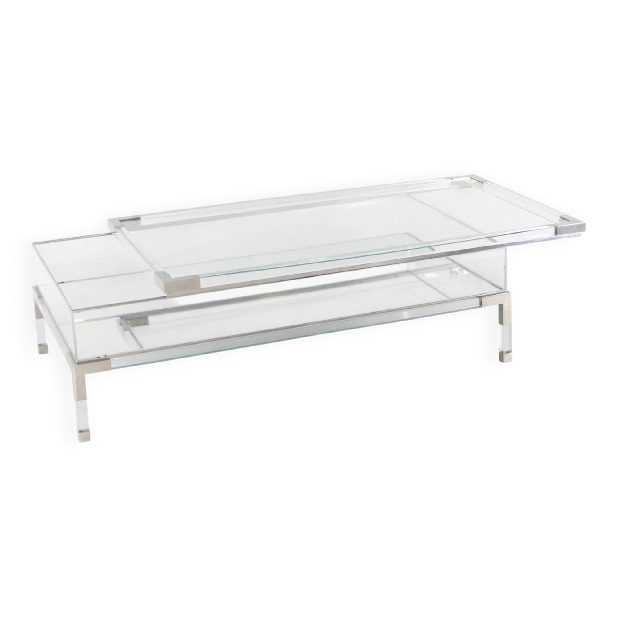 Sliding coffee table
