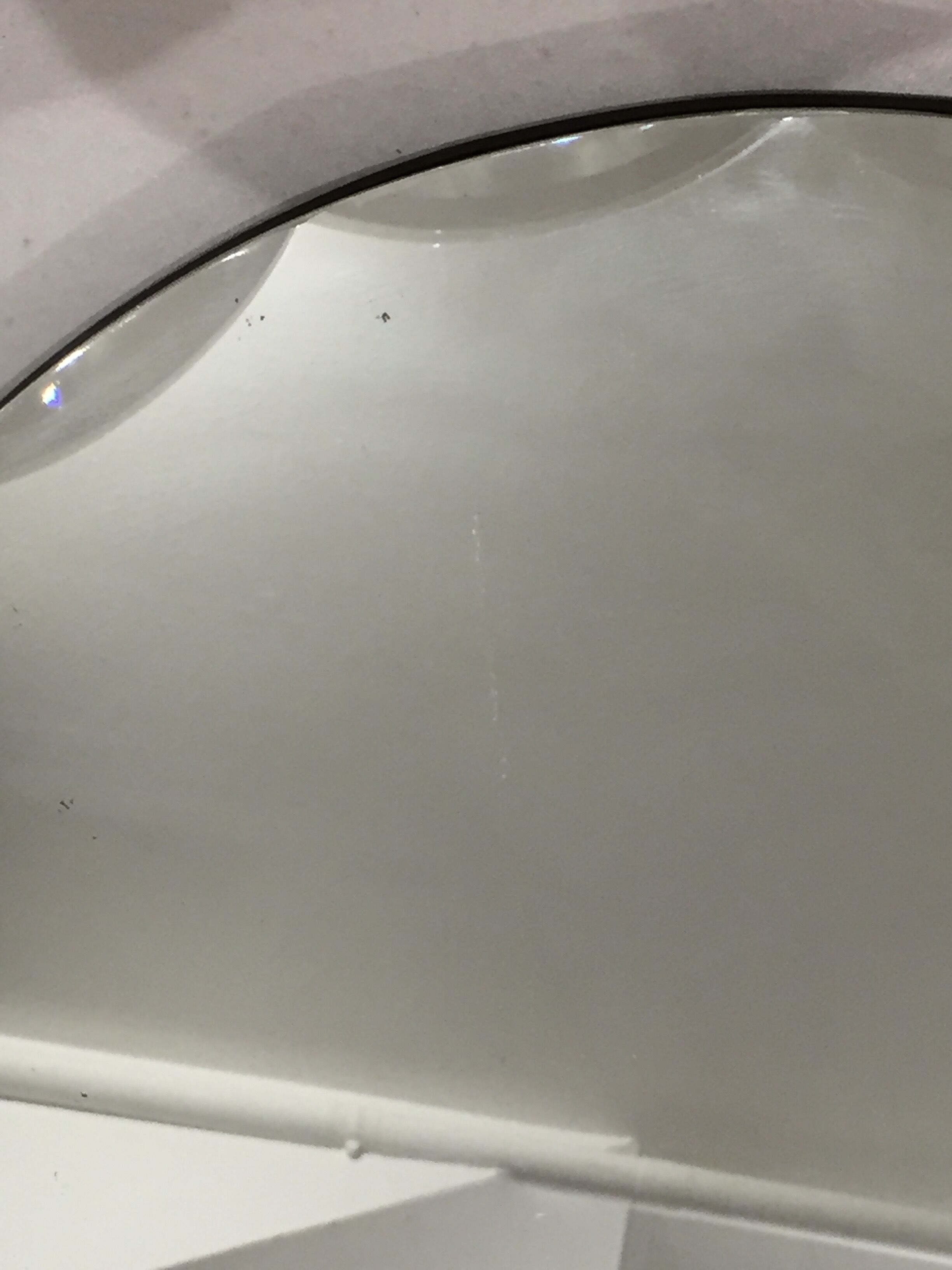 Round beveled mirror 46 cm