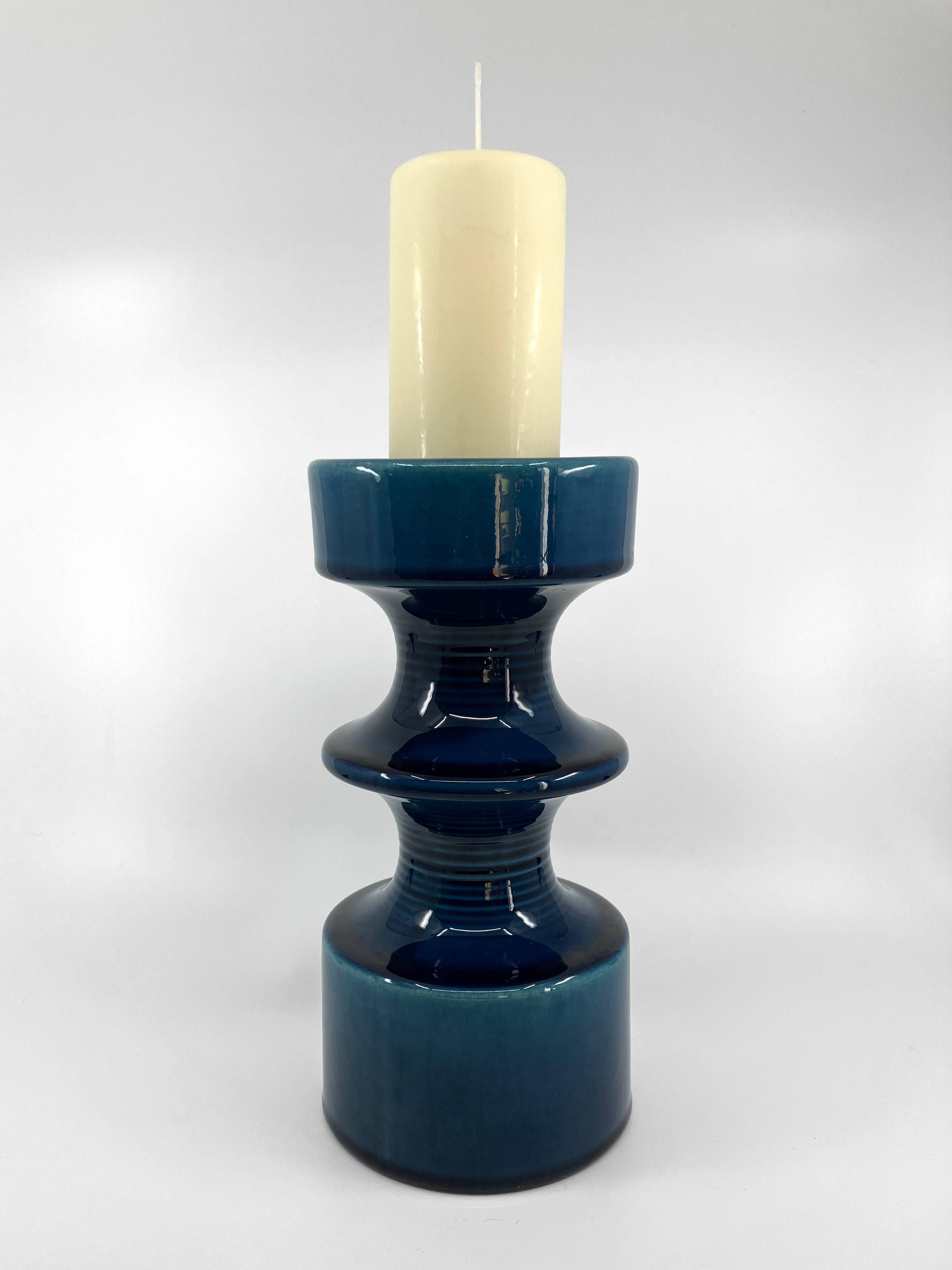Large Steuler ceramic candle holder • Design Cari Zalloni • Circa 60-70