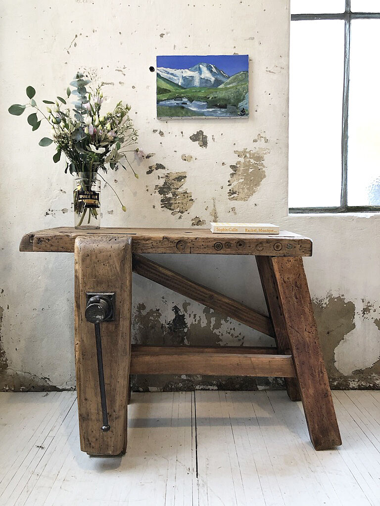 Painting mountain landscape