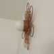 Wall light  'flower' 60s 70s rattan