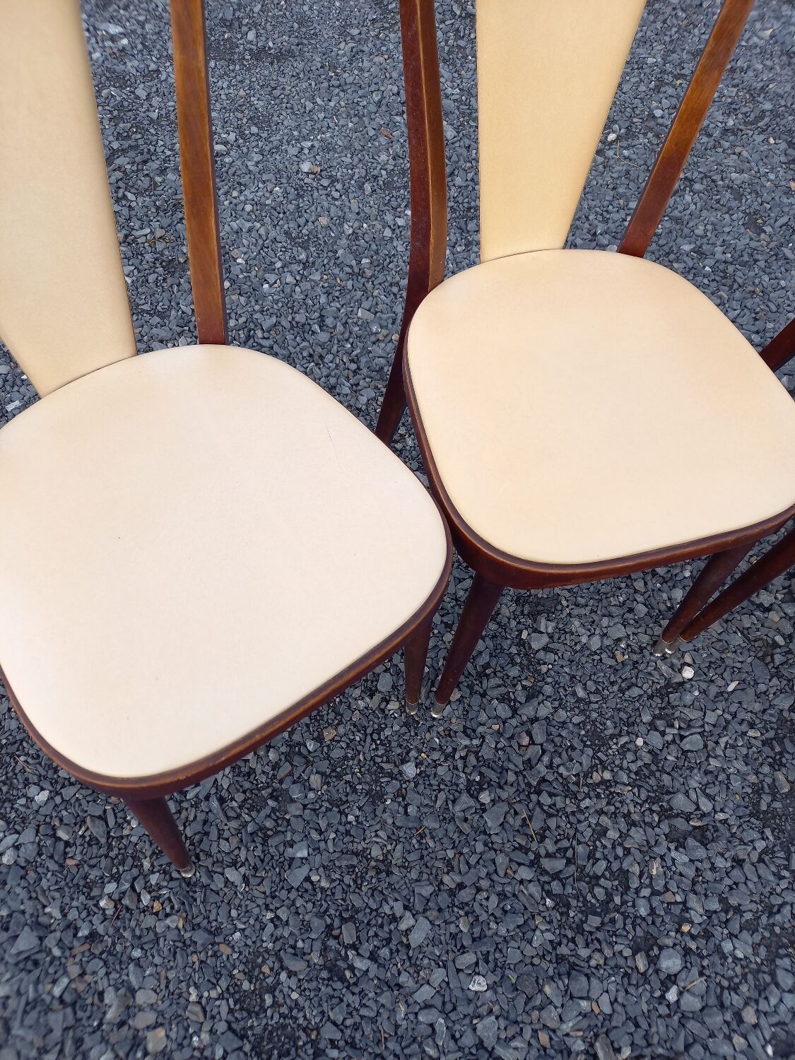 4 vintage chairs Palma Baumann 1970