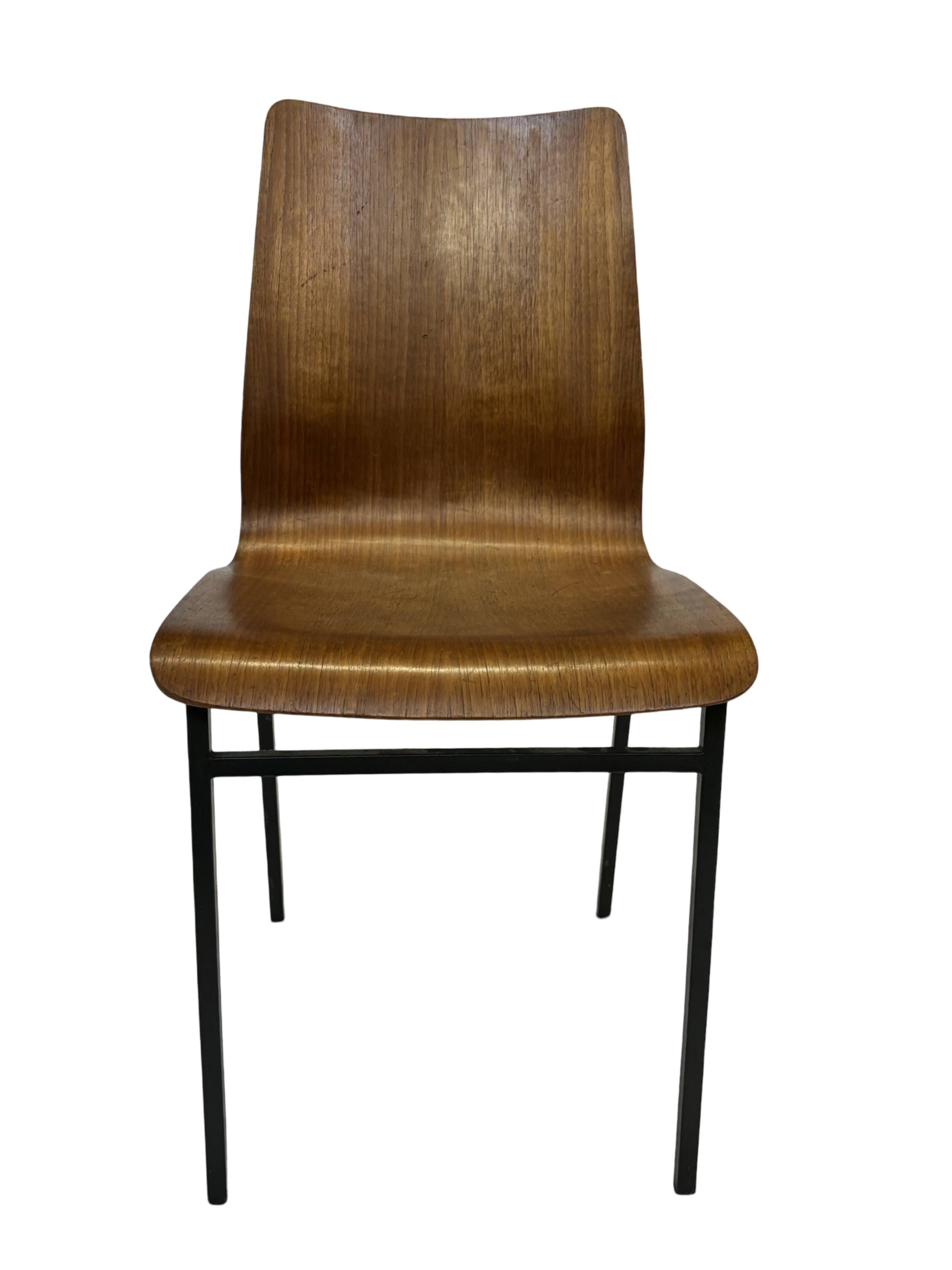 Vintage Friso Kramer for Auping 'Euroika' plywood dining chair, The Netherlands 1960's