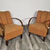 Set of Vintage Armchairs by Jindrich Halabala, 1940s