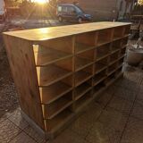 Wooden locker cabinet