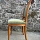Set de 6 chaises Directoire en velours vert amande